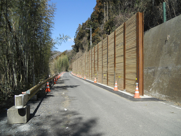 東部架設施工事例・道路災害防除工事(施工後)