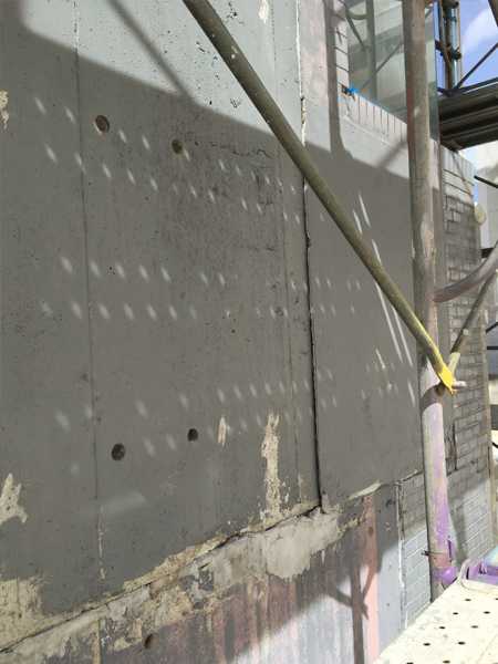 東部架設施工事例・水戸スタービル改修工事1(施工前)