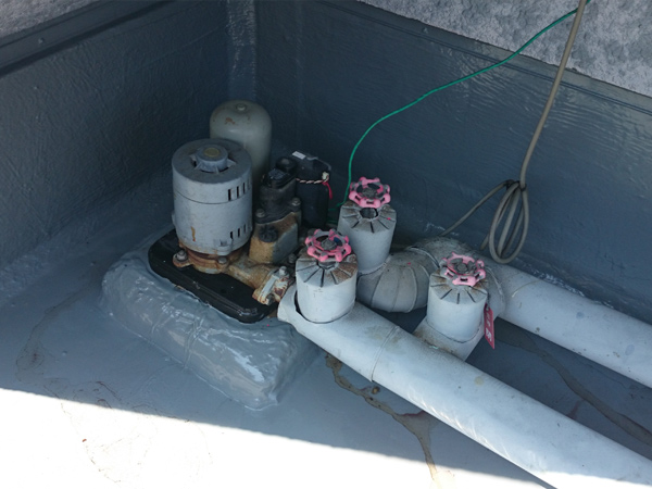 東部架設施工事例・水戸スタービル改修工事6(施工前)