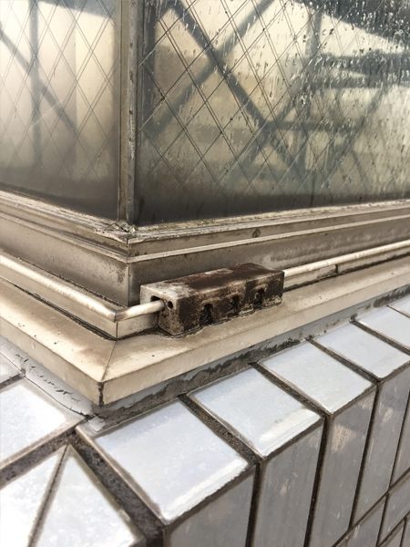 東部架設施工事例・水戸スタービル改修工事3(施工前)